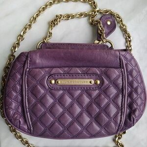 Juicy Couture Quilted Purple Crossbody Bag